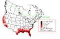 Great Egret Winter Map