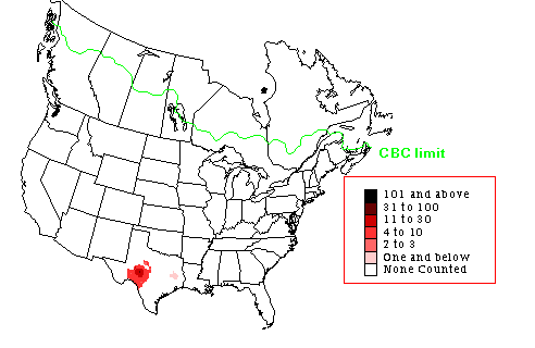 American Bittern Winter Map