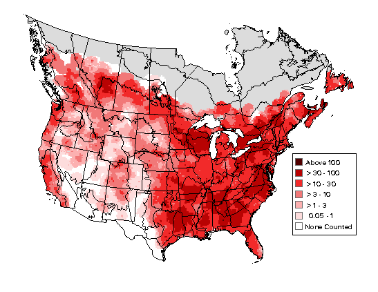 American Crow BBS Map