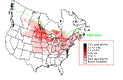 B-Billed Cuckoo Breeding Map