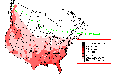 Belted Kingfisher CBC Map