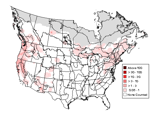 Brown Creeper Breeding Map
