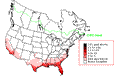 Common Yellowthroat Winter Map