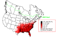 Carolina Wren Breeding Map