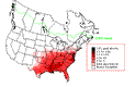 Carolina Wren Winter Map