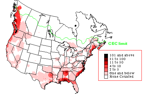 Common Loon CBC Map