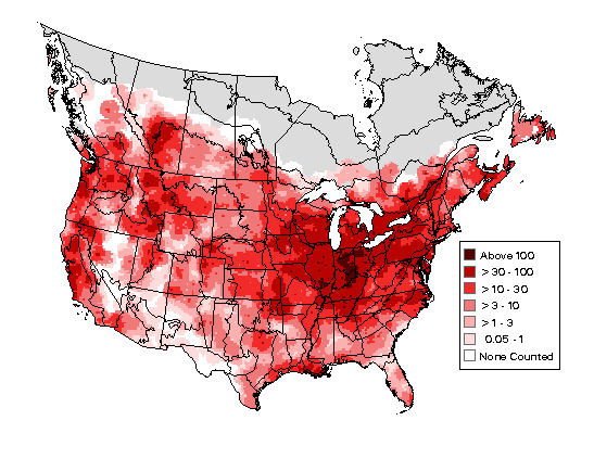 European Starling Breeding Map