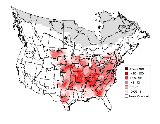 Field Sparrow Breeding Map