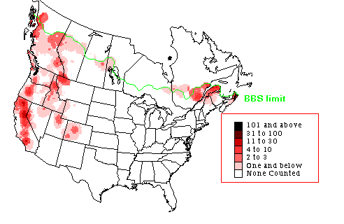 Fox Sparrow Breeding Map