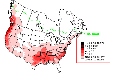 Fox Sparrow Breeding Map