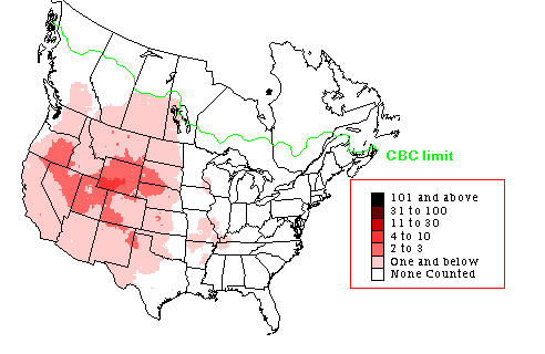 Golden Eagle CBC Range Map