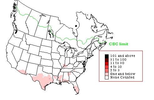 Grasshopper Sparrow Winter Map