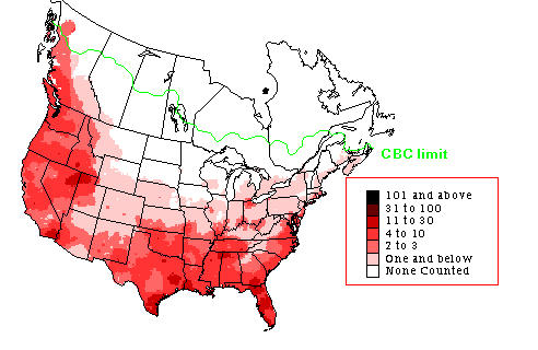 Great Blue Heron Winter Map