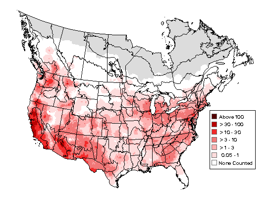 House Finch Breeding Map