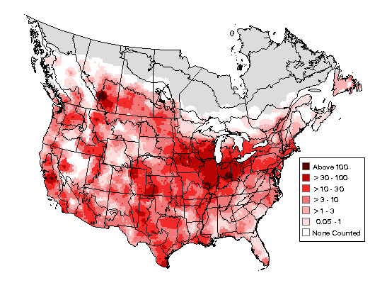 House Sparrow Breeding Map