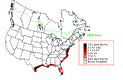 Laughing Gull Breeding Map