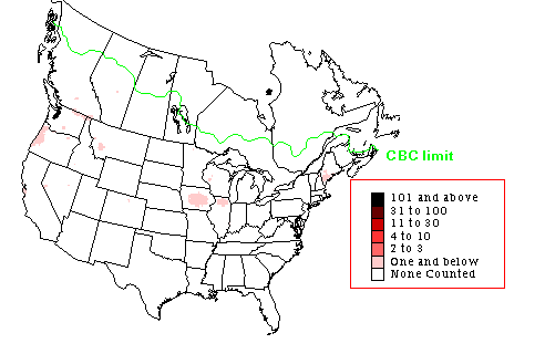 Northern Saw-whet Owl CBC Map