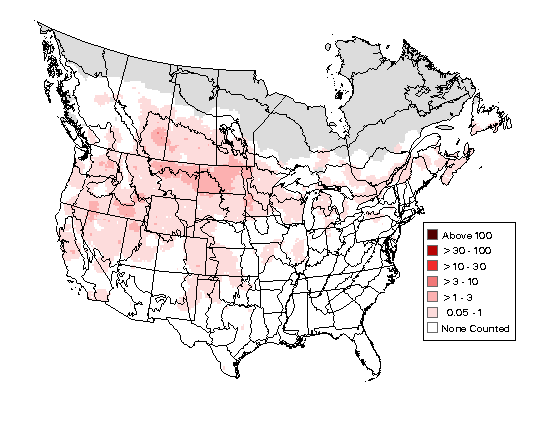 Northern Harrier Breeding Map