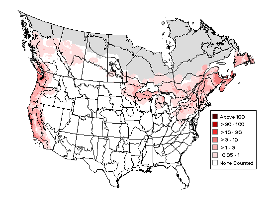 Purple Finch Breeding Map