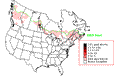 Rusty Blackbird Breeding Map