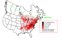 Scarlet Tanager Breeding Map