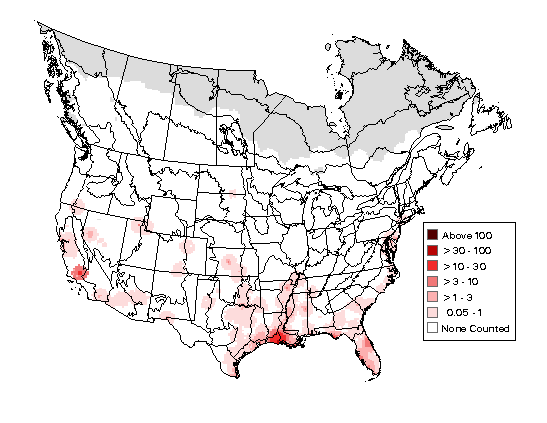 Snowy Egret Breeding Map