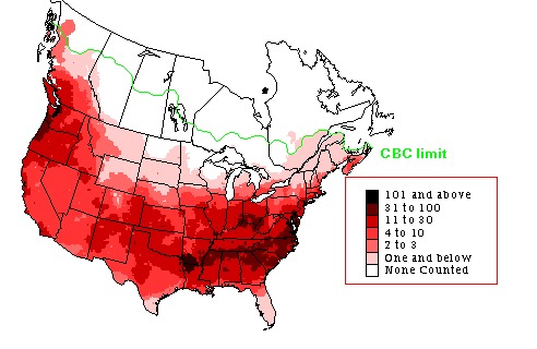 Song Sparrow CBC Map