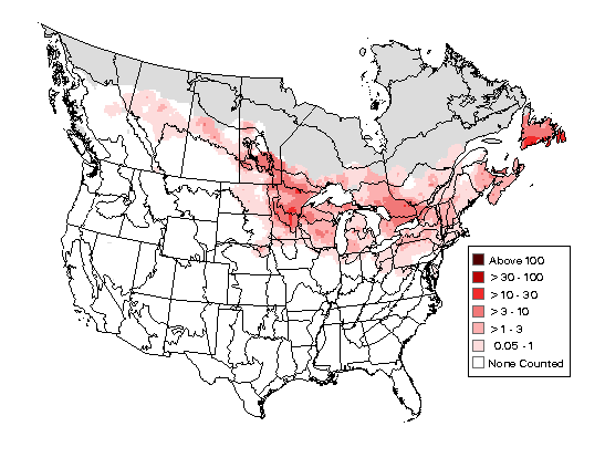 Swamp Sparrow Breeding Map