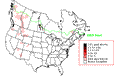 Three-toed Woodpecker Breeding Map