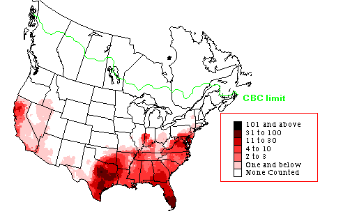 Turkey Vulture CBC Map