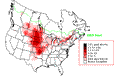 Upland Sandpiper Breeding Map