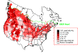 Warbling Vireo Breeding Map