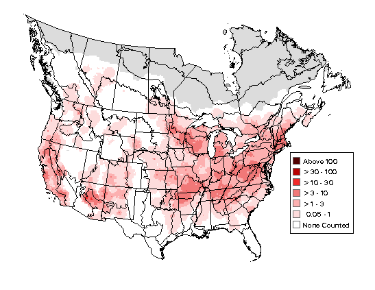 White-breasted Nuthatch Breeding Map